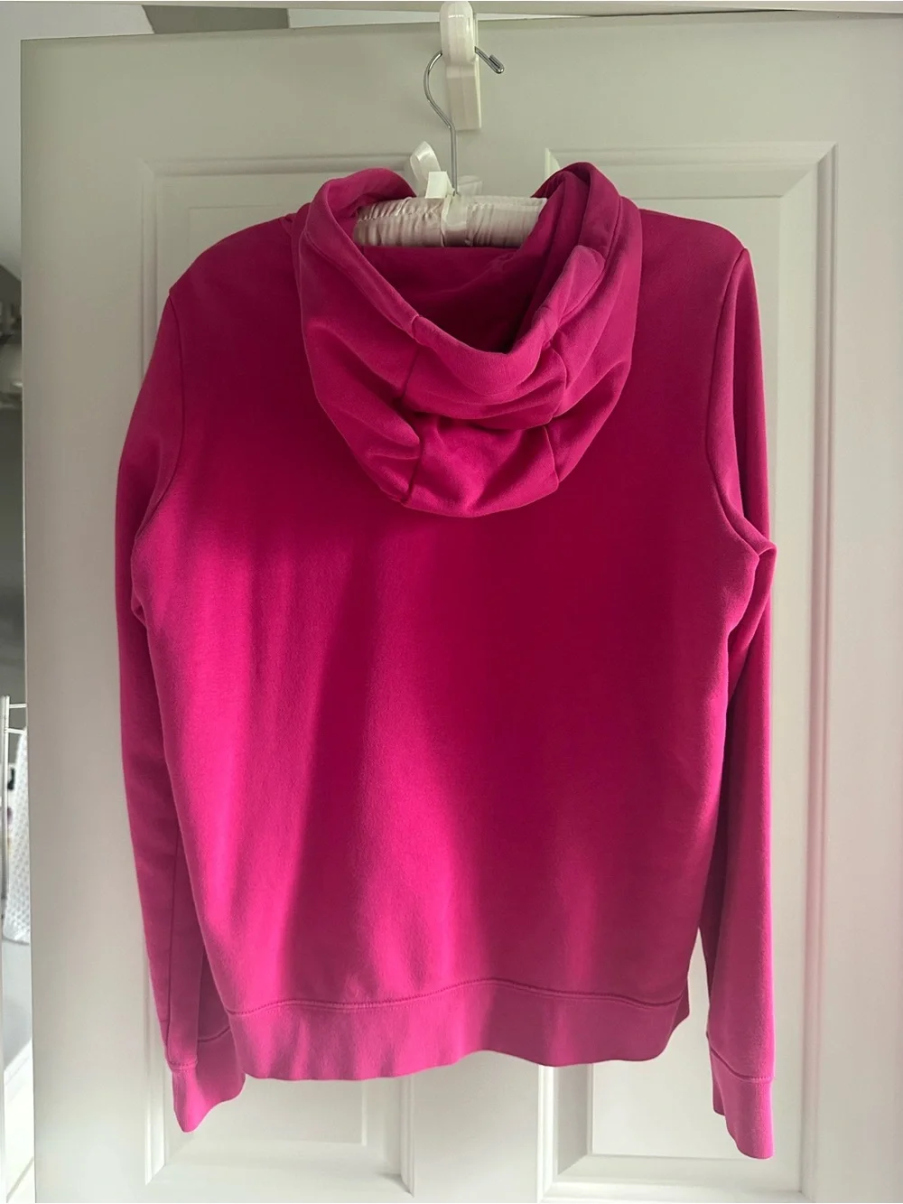 Nike Women's Crewneck Hoodie in Hot Pink with White Logo